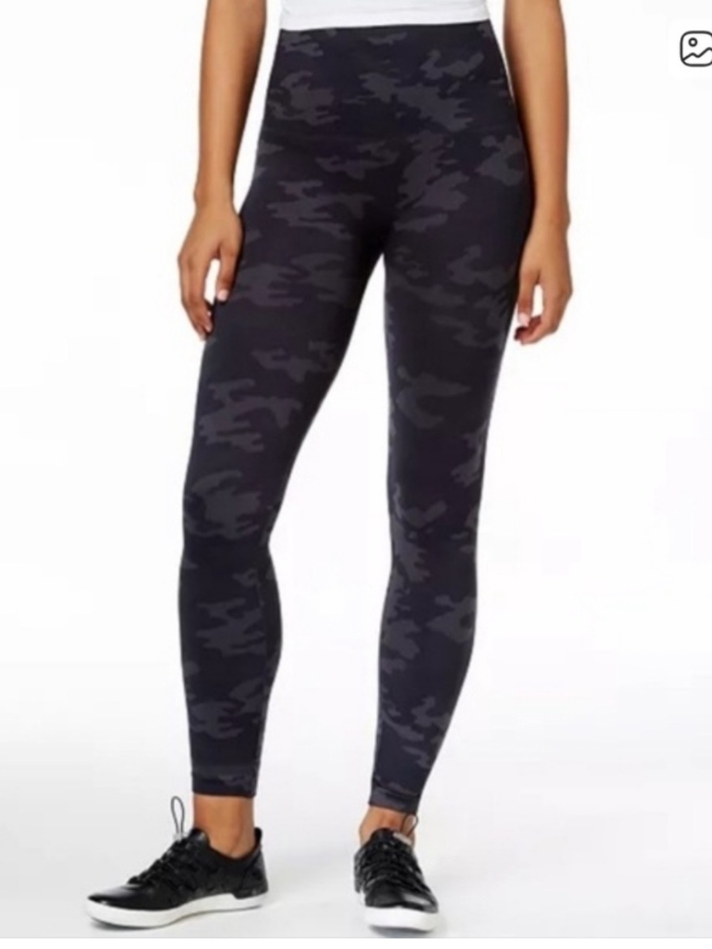 SPANX Black Camo Leggings women’s look at me know size small